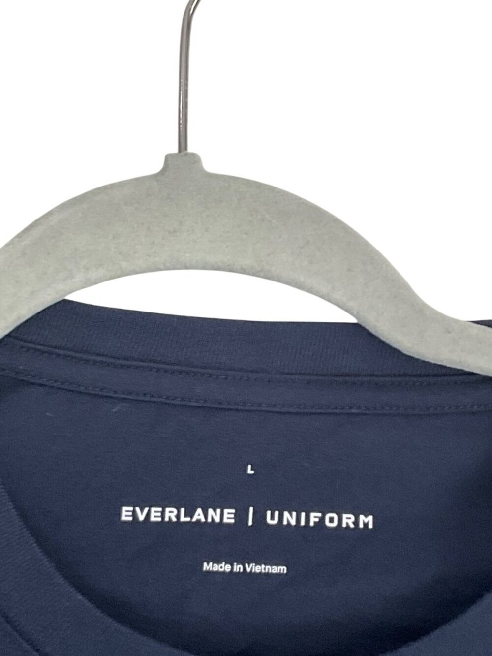 Everlane The Essential Organic Crew in Deep Navy Mens Large New Tshirt Tee - Picture 7 of 11